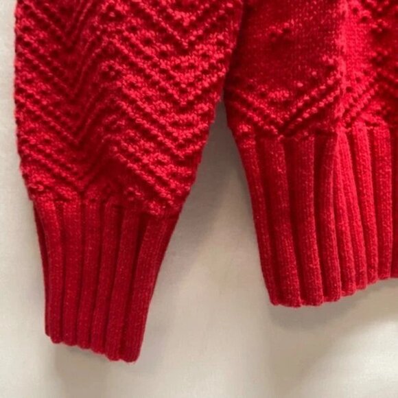Vintage Northcrest Classic Cardigan Sweater Women's Large 14-16 Red Holiday GUC - Picture 4 of 10